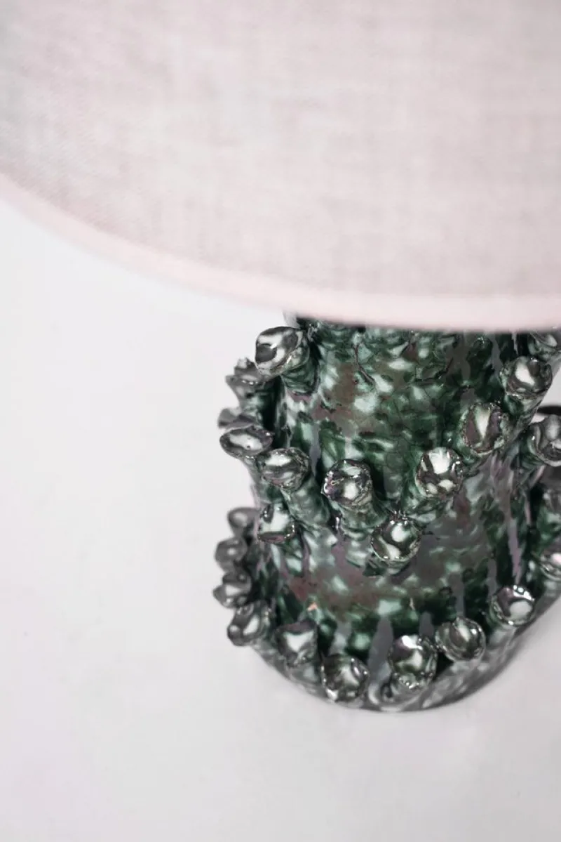 Hot Pamono Belize Green Marbled Lamp by Barracuda Interiors