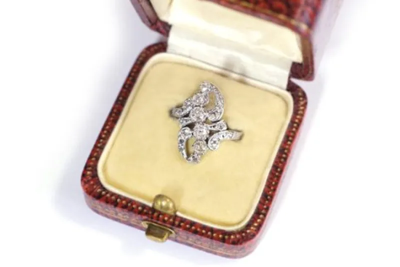 Sale Pamono Belle Epoque Diamond Ring
