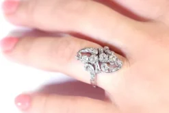 Sale Pamono Belle Epoque Diamond Ring