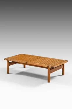 Pamono Bench in Oak and Woven Cane attributed to Børge Mogensen, 1950s> Worktables & Workbenches