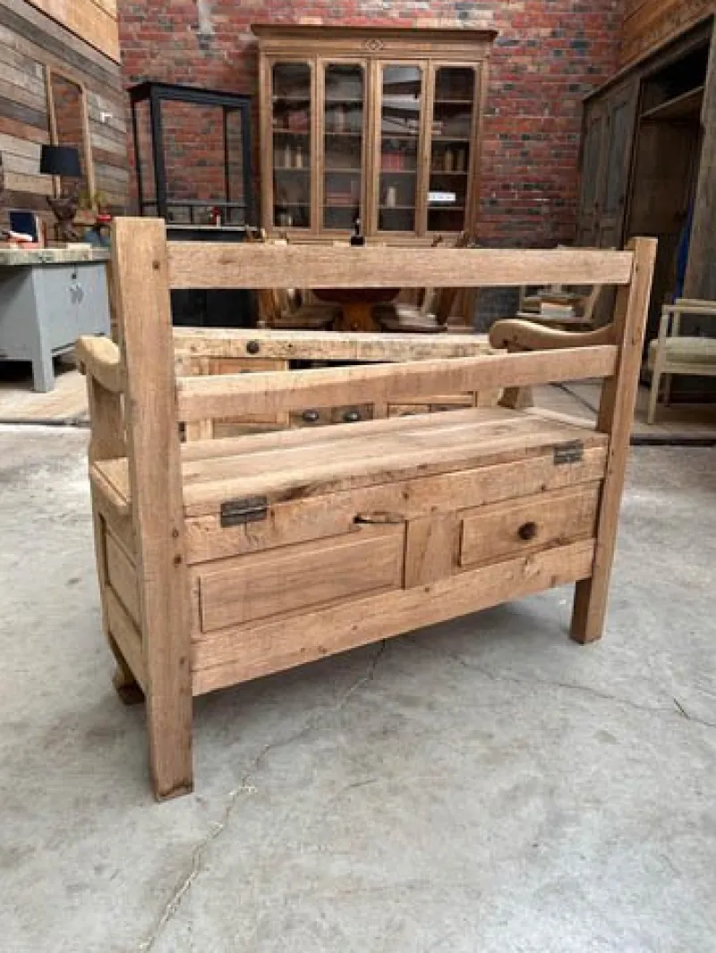 Clearance Pamono Bench in Solid Oak