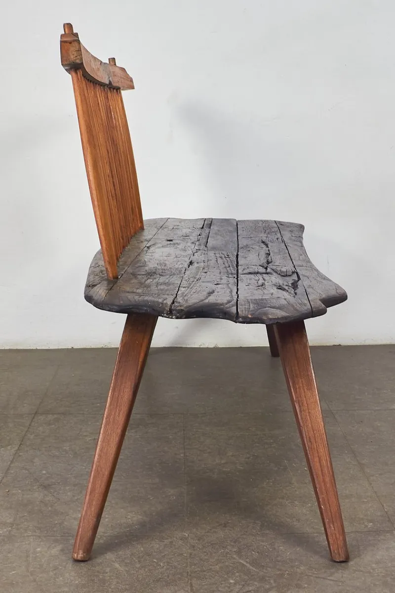 Pamono Bench in the style of George Nakashima, 1960s> Benches