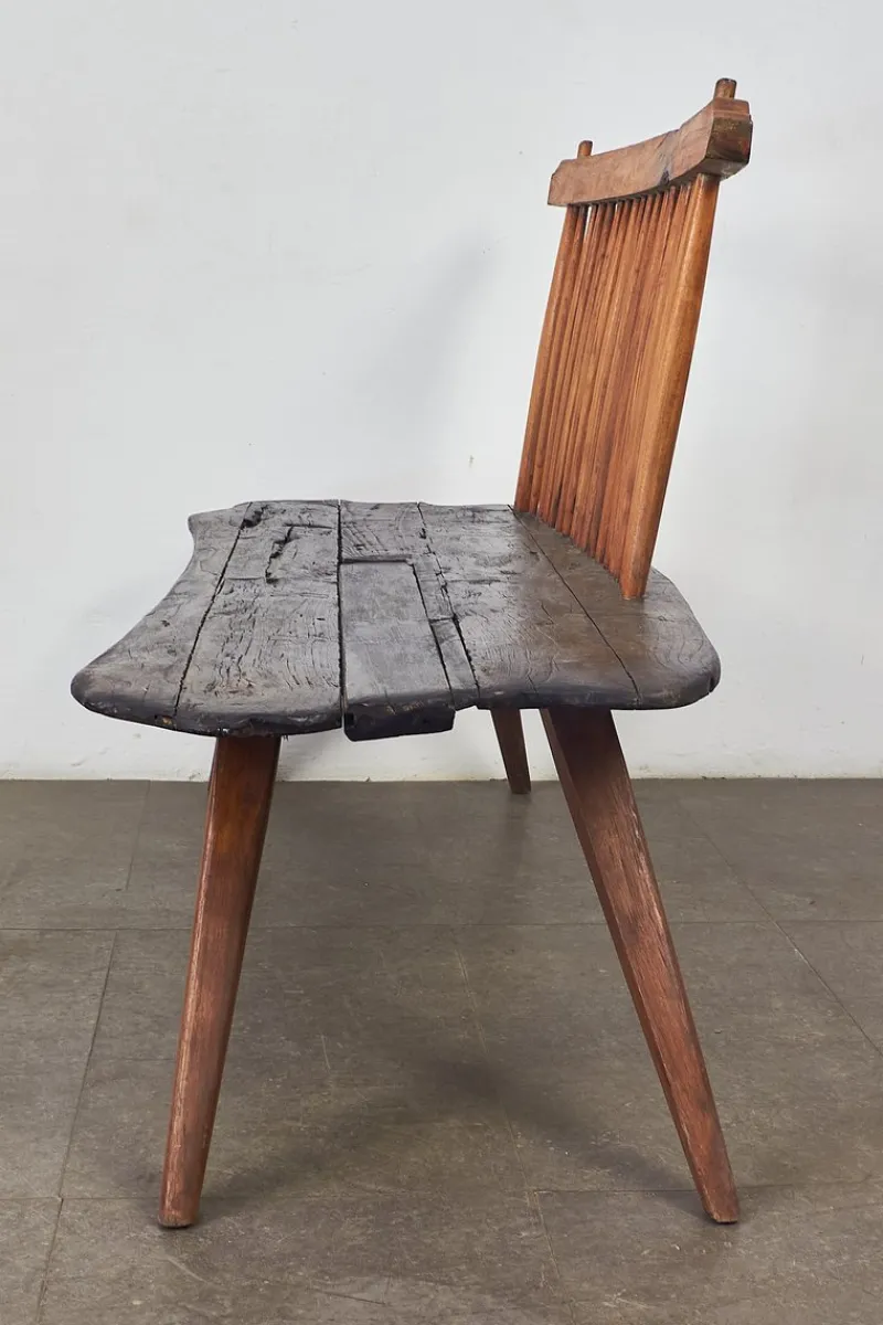 Pamono Bench in the style of George Nakashima, 1960s> Benches