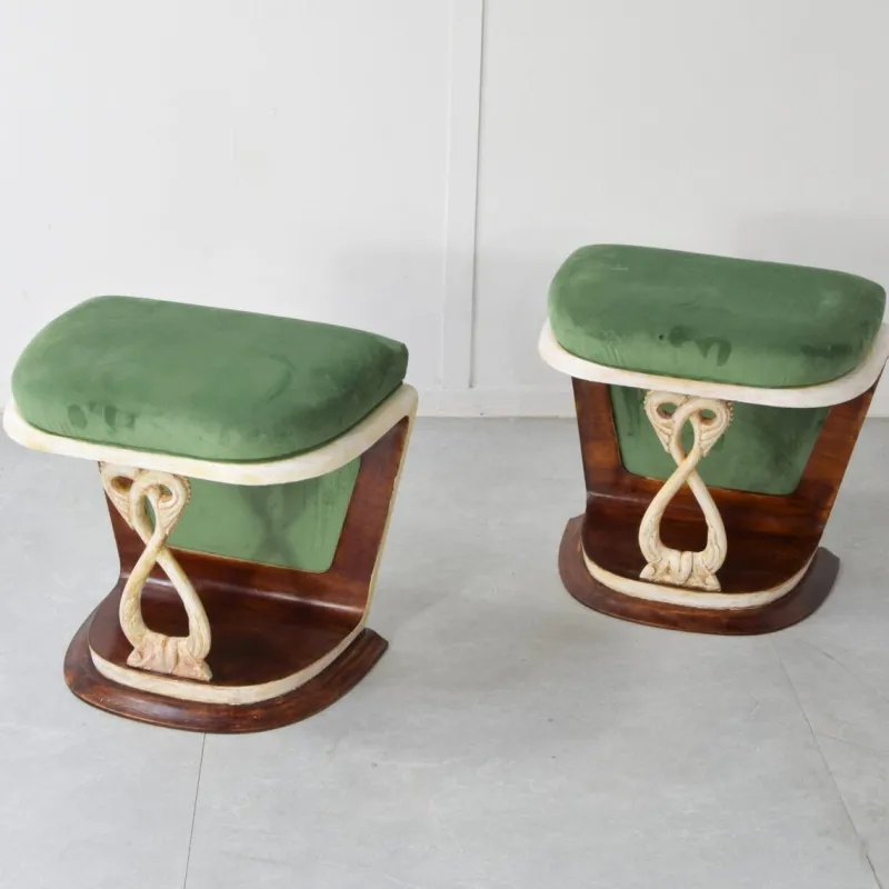 New Pamono Benches attributed to Pier Luigi Colli, 1940s, Set of 2