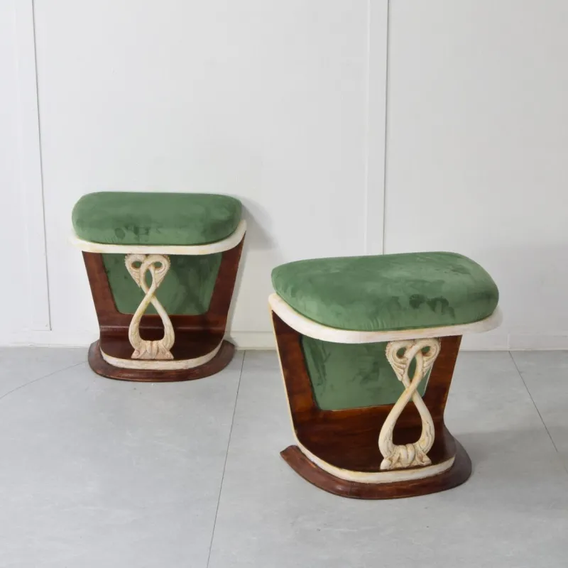 New Pamono Benches attributed to Pier Luigi Colli, 1940s, Set of 2