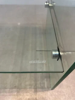 Pamono Bent Glass TV-Table or Console><noscript><img width=