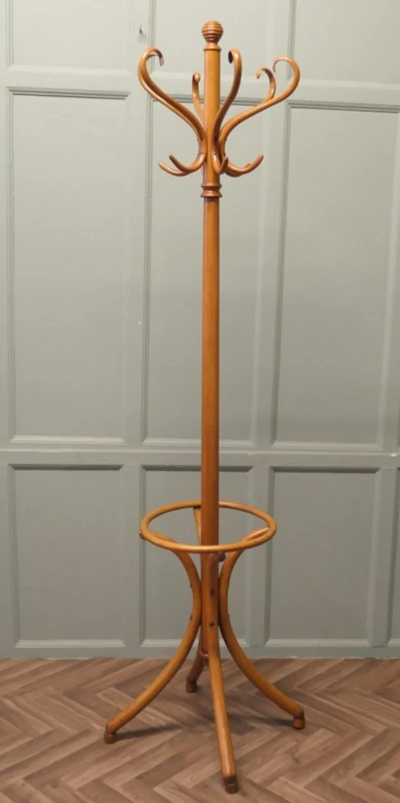 Outlet Pamono Bentwood Coat and Hat Hall Stand, 1960