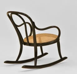 New Pamono Bentwood Ebonised Rocking Chair from Thonet, 1890s