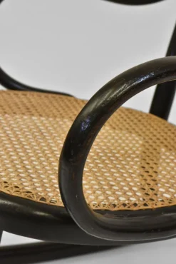 New Pamono Bentwood Ebonised Rocking Chair from Thonet, 1890s