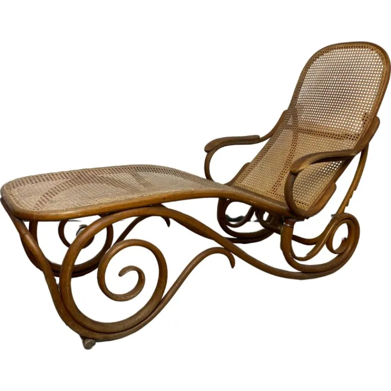 Pamono Bentwood No. 2 Daybed attributed to Thonet, 1880> Daybeds & Chaises Lounges