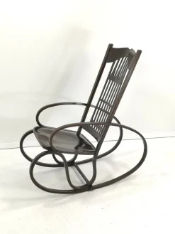 Clearance Pamono Bentwood Rocking Chair by Gustav Siegel for Jacob & Josef Kohn, 1910s