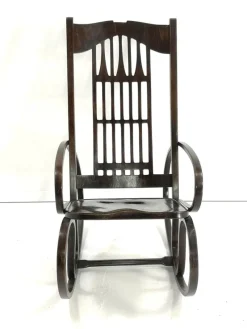 Clearance Pamono Bentwood Rocking Chair by Gustav Siegel for Jacob & Josef Kohn, 1910s