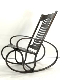 Clearance Pamono Bentwood Rocking Chair by Gustav Siegel for Jacob & Josef Kohn, 1910s