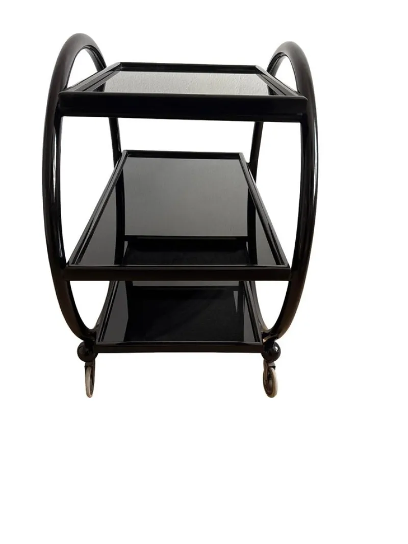 Hot Pamono Bentwood Serving Trolley, 1920s