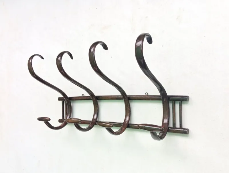 Pamono Bentwood Wall Coat Rack, 1950s> Racks, Hooks & Valets
