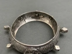 Hot Pamono Berber Bracelet in Silver with Spikes and Cabochons, 20th Century