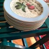 Pamono Bernardaud Limoges Poesie Plates, 1990s, Set of 8> Dinner Plates & Bowls
