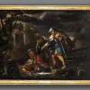 Pamono Bernhard Keil / Monsù Bernardo, Two Blind Figures Helping Each Other, Oil on Canvas, 17th Century, Framed, 1800s, Oil on Canvas> Old Masters|Painting