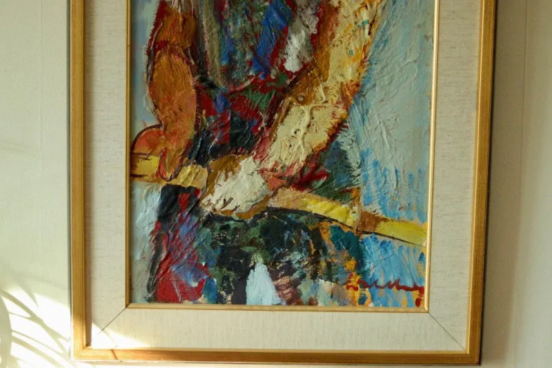 Online Pamono Bertil Wahlberg, Portrait of a Young Boy, Oil on Canvas, 1960s, Framed