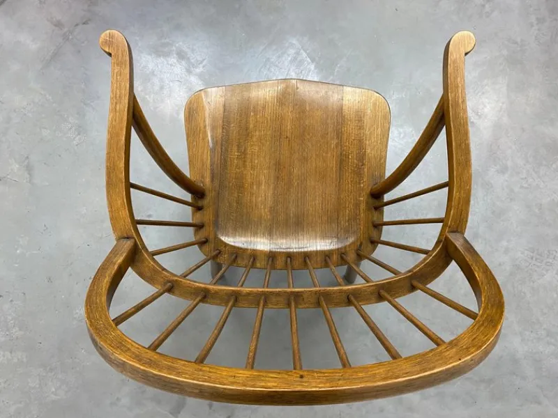 Pamono B952F Windsor Chair attributed to Adolf Loos for Thonet, 1890s> Office Chairs