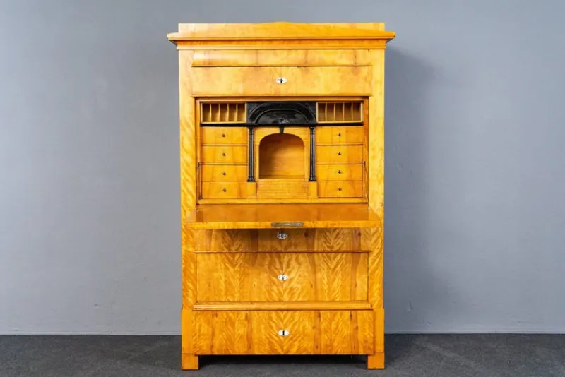 Discount Pamono Biedermeier Birch & Elm Secretary