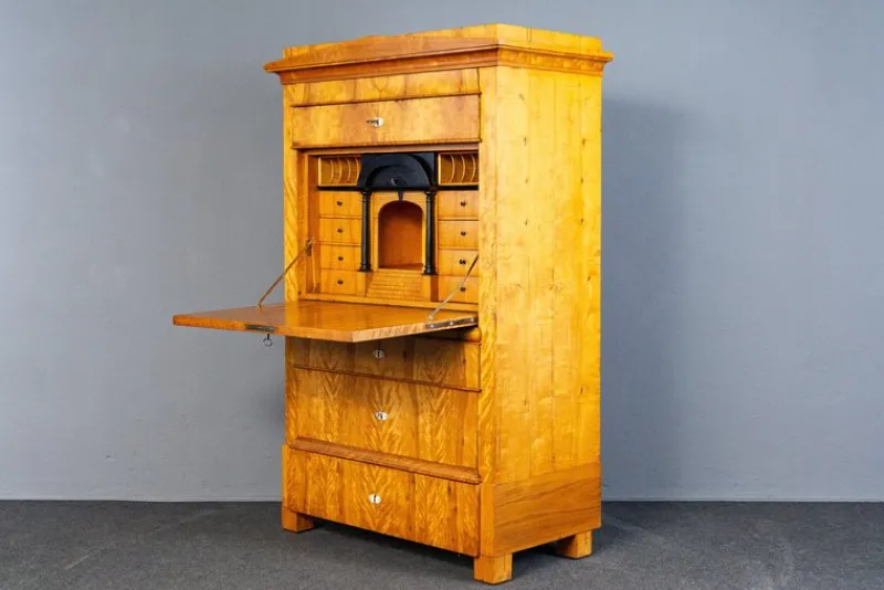 Discount Pamono Biedermeier Birch & Elm Secretary