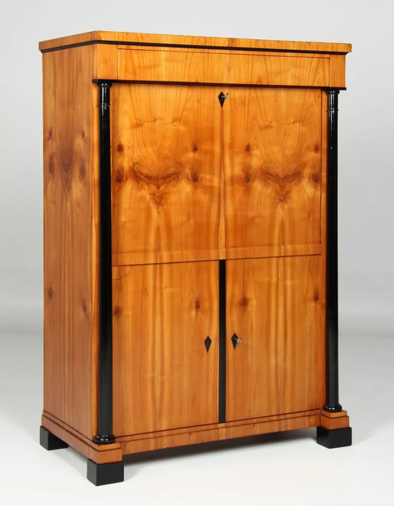Pamono Biedermeier Cherrywood Secretary, 1830s> Secretaires