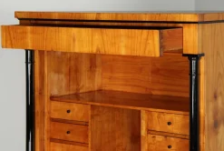 Pamono Biedermeier Cherrywood Secretary, 1830s><noscript><img width=