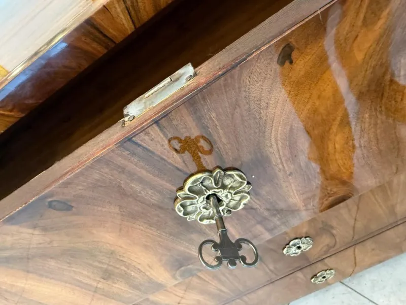 Pamono Biedermeier Chest of Drawers in Walnut