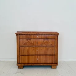 Best Pamono Biedermeier Chest of Drawers in Cherrywood with Columns, 1820s