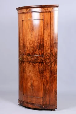 Pamono Biedermeier Corner Cabinet in Walnut, Austria, 1830s> Cabinets & Wardrobes