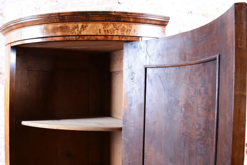 Pamono Biedermeier Corner Cabinet in Walnut, Austria, 1830s> Cabinets & Wardrobes