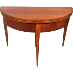 Outlet Pamono Biedermeier Demi-Lune Cherrywood Table, Germany, 1820s