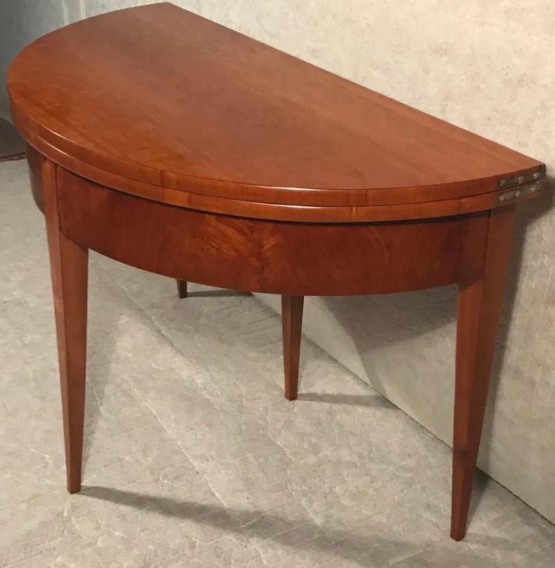 Outlet Pamono Biedermeier Demi-Lune Cherrywood Table, Germany, 1820s