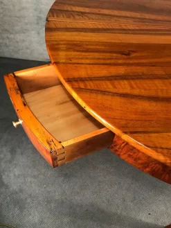 Discount Pamono Biedermeier Demi-Lune Table in Walnut, 1820s
