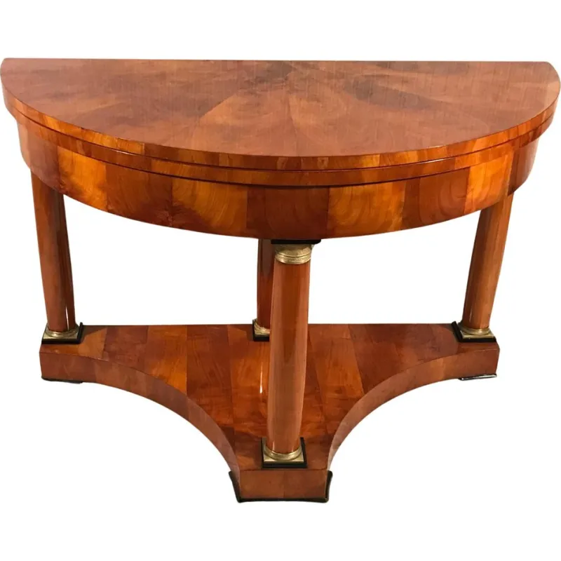 New Pamono Biedermeier Demi-Lune Table, 1810s