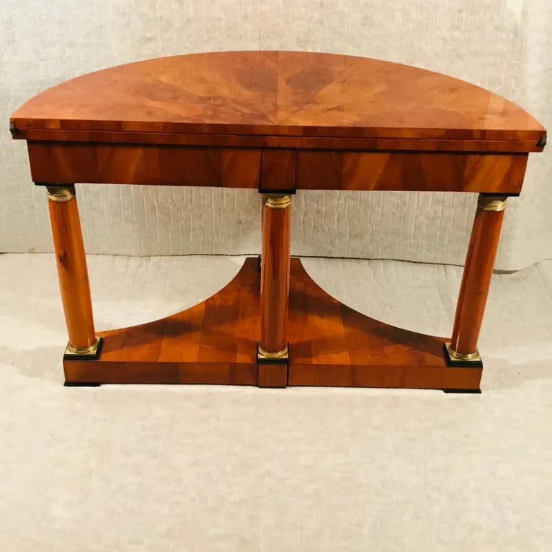 New Pamono Biedermeier Demi-Lune Table, 1810s