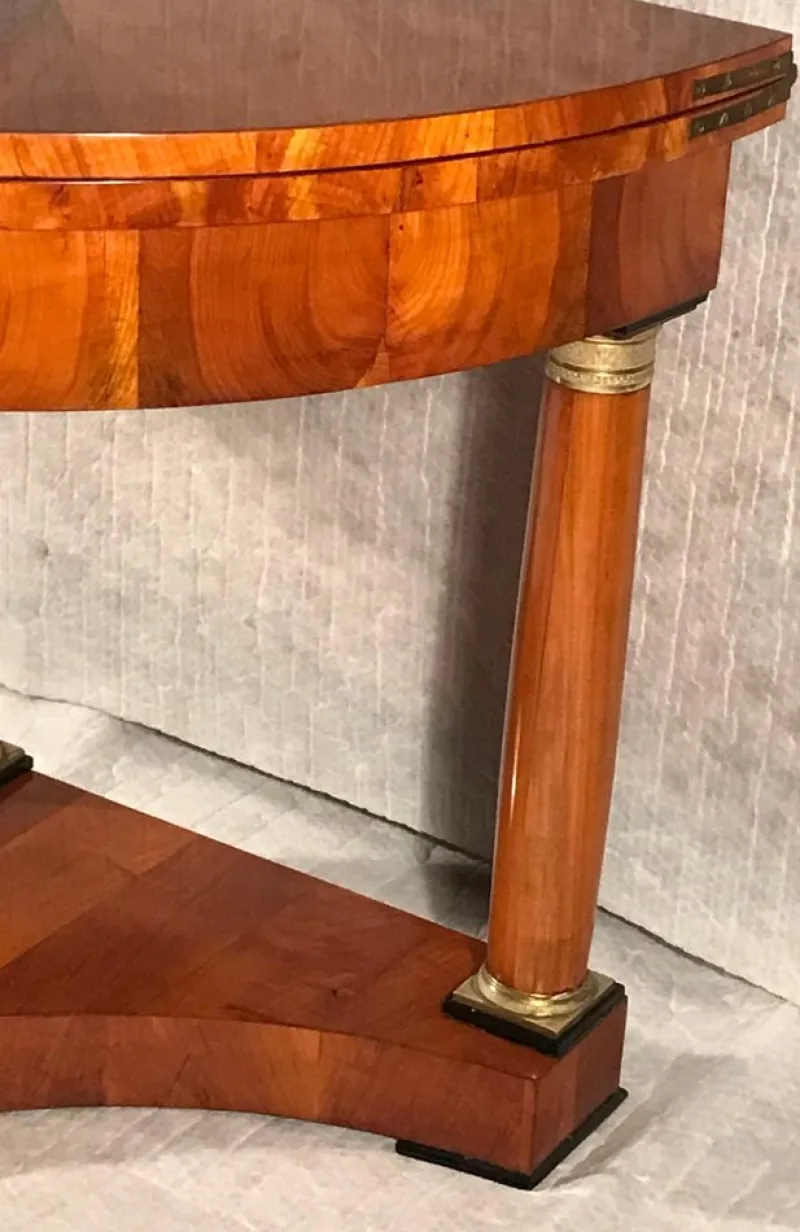 New Pamono Biedermeier Demi-Lune Table, 1810s