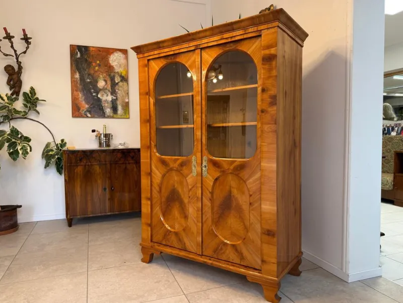 Sale Pamono Biedermeier Display Cabinet in Walnut