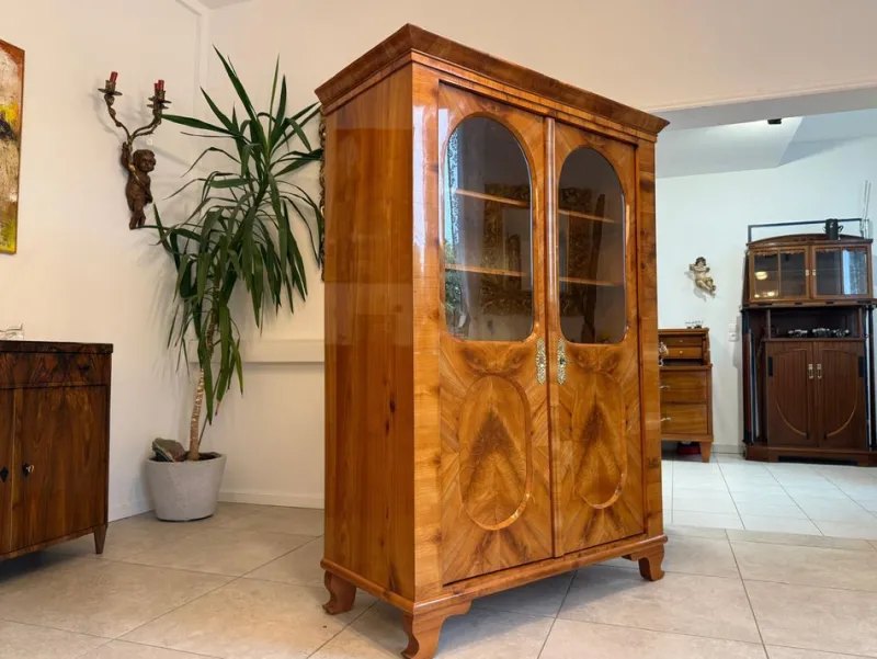 Sale Pamono Biedermeier Display Cabinet in Walnut