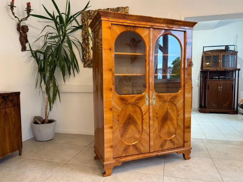 Sale Pamono Biedermeier Display Cabinet in Walnut