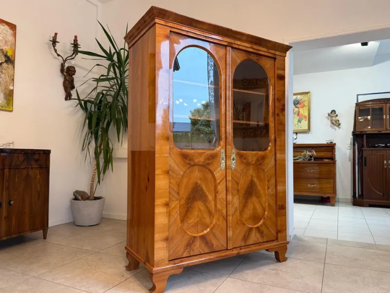 Sale Pamono Biedermeier Display Cabinet in Walnut