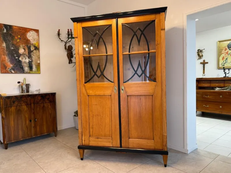 Pamono Biedermeier Display Cabinet in Oak> Cabinets & Wardrobes