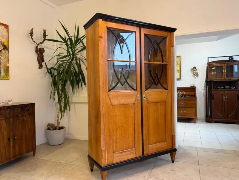 Pamono Biedermeier Display Cabinet in Oak> Cabinets & Wardrobes