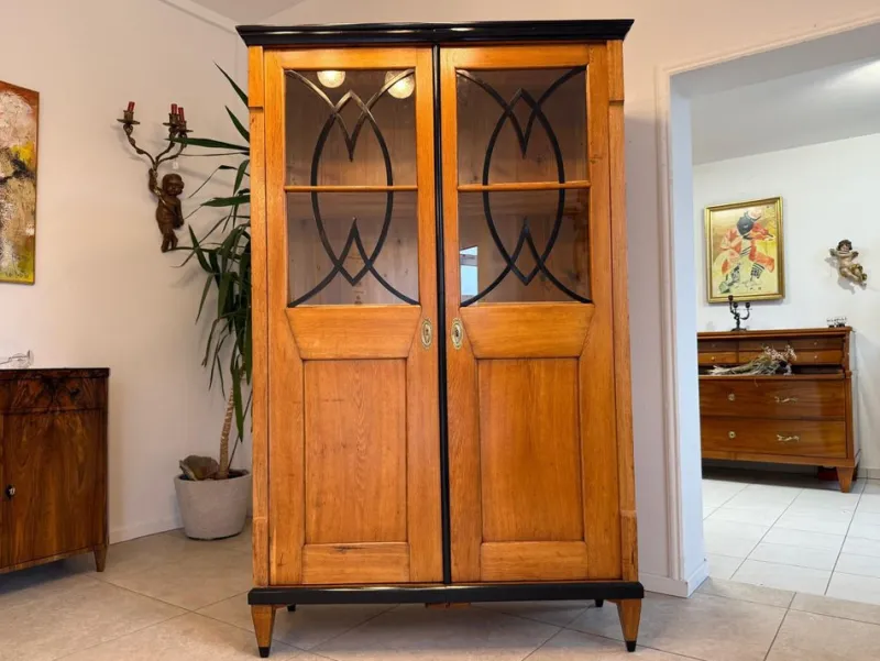 Pamono Biedermeier Display Cabinet in Oak> Cabinets & Wardrobes