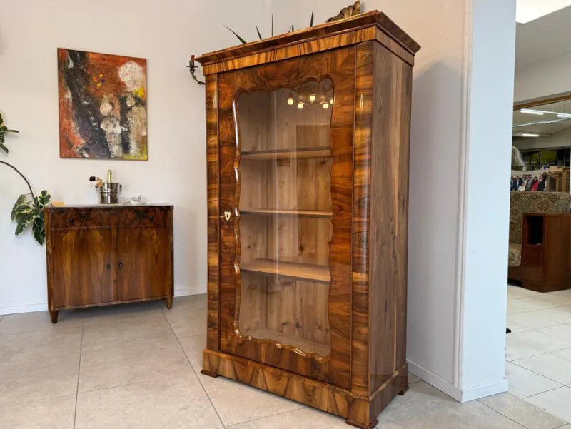 Pamono Biedermeier Display Cabinet in Glass> Cabinets & Wardrobes