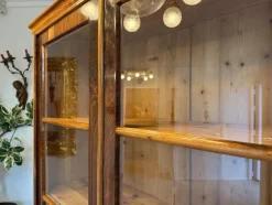 New Pamono Biedermeier Display Cabinet in Glass