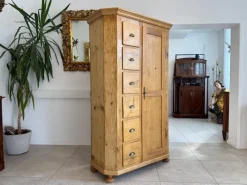 Pamono Biedermeier Famhouse Bread Cupboard><noscript><img width=