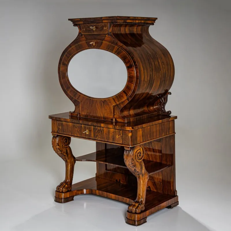 Pamono Biedermeier Lyra Secretaire Desk, 1830> Secretaires
