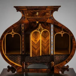 Pamono Biedermeier Lyra Secretaire Desk, 1830><noscript><img width=